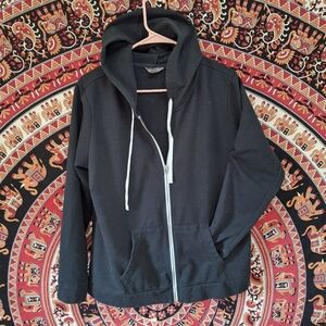 Eddie Bauer Black Zip-Up Hoodie Jacket